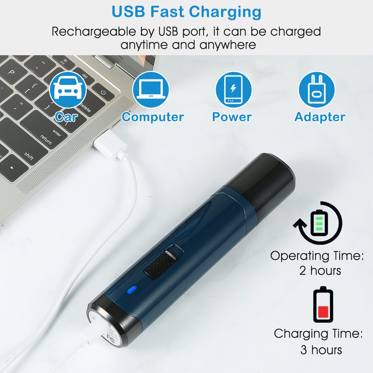 2-Speed Dog Nail Grinder – Quiet USB Rechargeable Cordless Pet Nail Trimmer for Dogs & Cats