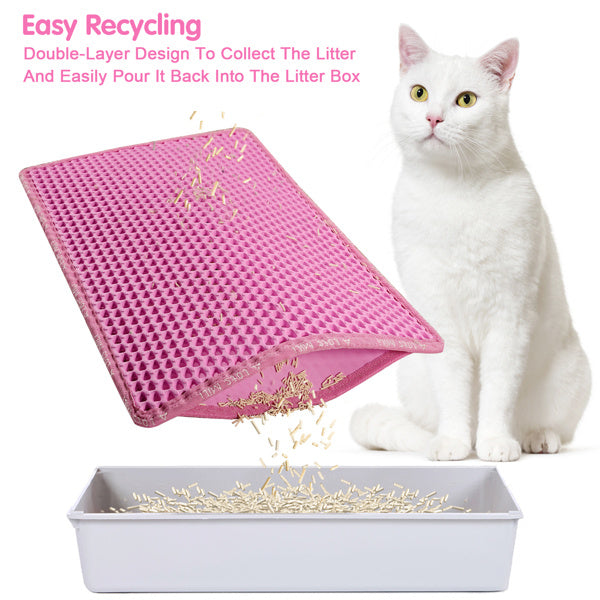 Double-Layer Cat Litter Mat