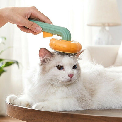 Pet Pumpkin Brush, Pet Grooming Self Cleaning Slicker Brush For Dogs