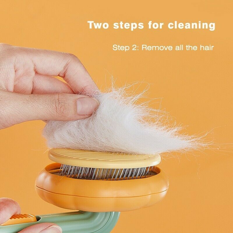 Pet Pumpkin Brush, Pet Grooming Self Cleaning Slicker Brush For Dogs