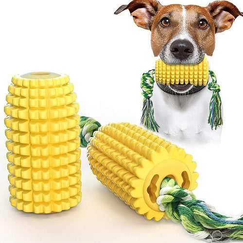 Durable Dog Chew Toy – Squeaky Interactive Corn Cob Toy for Small, Medium & Large Dogs and Puppies
