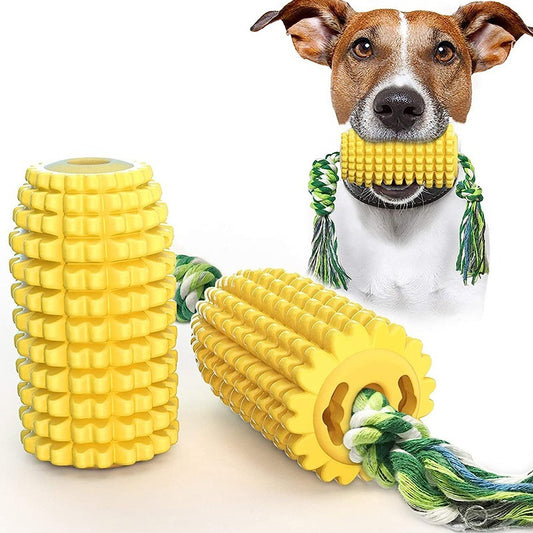Durable Dog Chew Toy – Squeaky Interactive Corn Cob Toy for Small, Medium & Large Dogs and Puppies