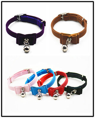 Hot Pet Collar Bow Tie Bell Collar Cute Bell Small Dog Collar,collar,