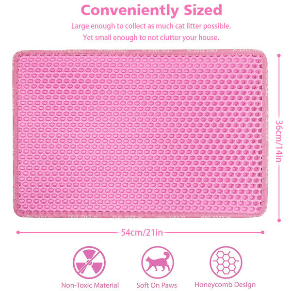 Double-Layer Cat Litter Mat