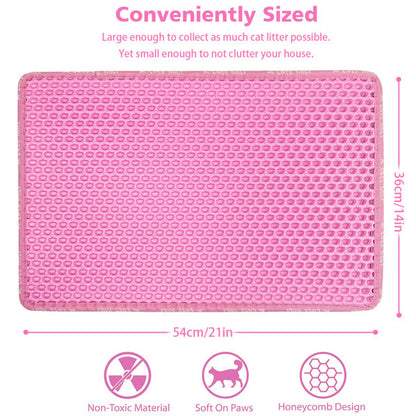 Double-Layer Cat Litter Mat