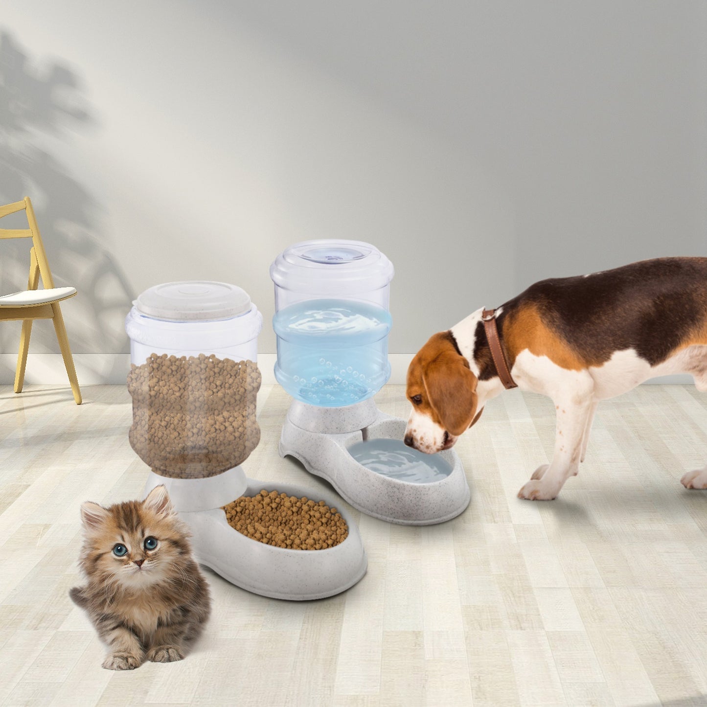 Automatic Pet Water Dispenser – 3.5L / 1Gal Gravity Water Feeder for Dogs and Cats