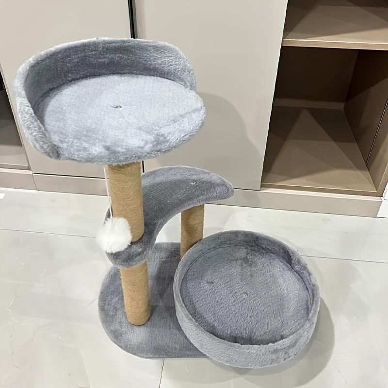 Multi-Layer Cat Tree – Indoor Cat Furniture with Scratching Posts & Interactive Ball Toy