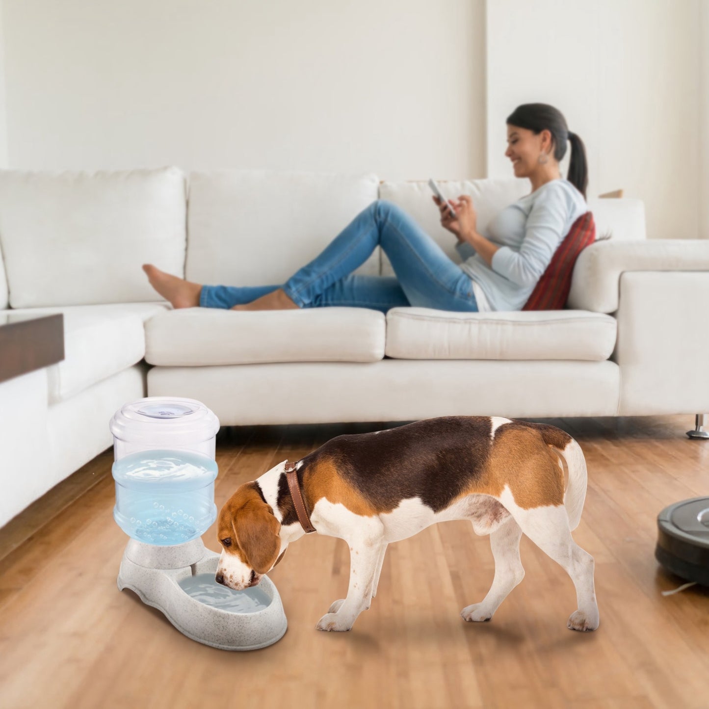 Automatic Pet Water Dispenser – 3.5L / 1Gal Gravity Water Feeder for Dogs and Cats