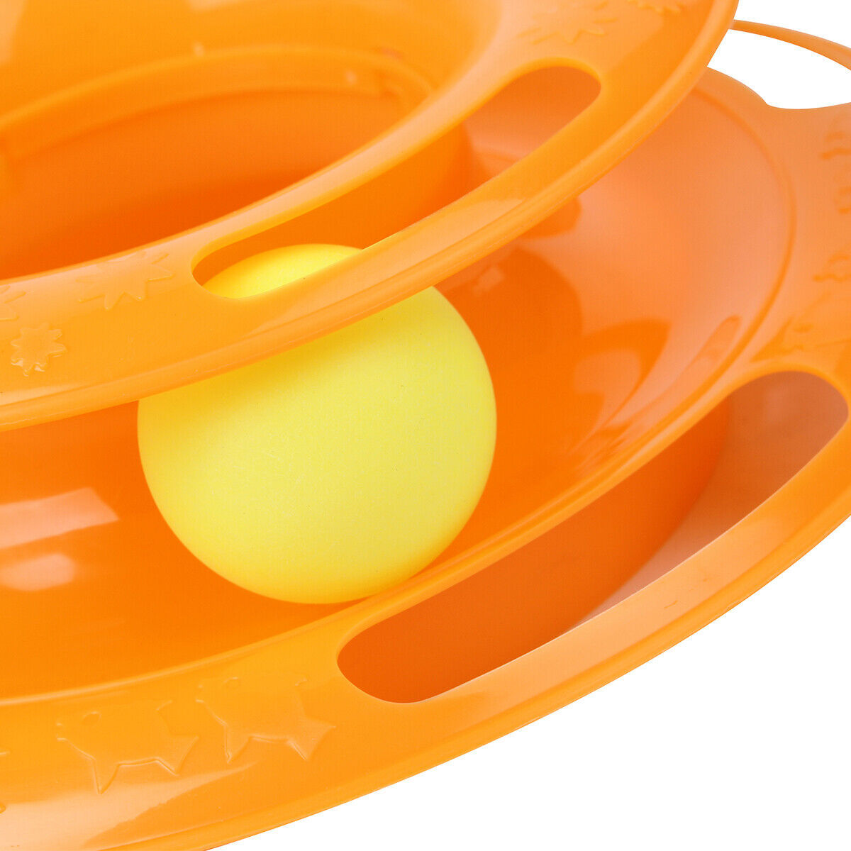 Cat Interactive Ball Tower Toy – 3-Tier Spinning Disk Play Track for Indoor Cats
