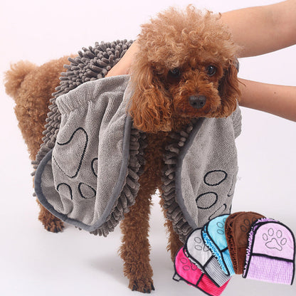 Microfiber Pet Towel – Super Absorbent Bathrobe for Dogs & Cats