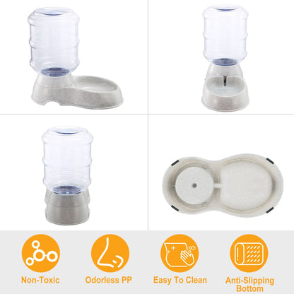 Automatic Pet Water Dispenser – 3.5L / 1Gal Gravity Water Feeder for Dogs and Cats