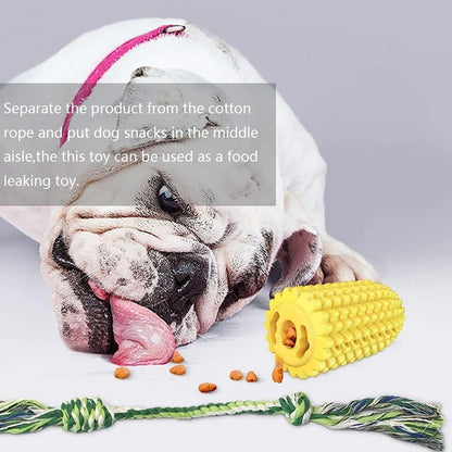 Durable Dog Chew Toy – Squeaky Interactive Corn Cob Toy for Small, Medium & Large Dogs and Puppies