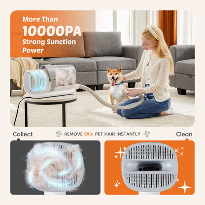 Low-Noise Pet Hair Trimmer – Quiet Electric Grooming Clipper for Dogs & Cats