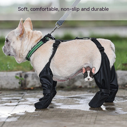 Waterproof Dog Shoes Adjustable Dog Boots Pet Breathbale Shoes For