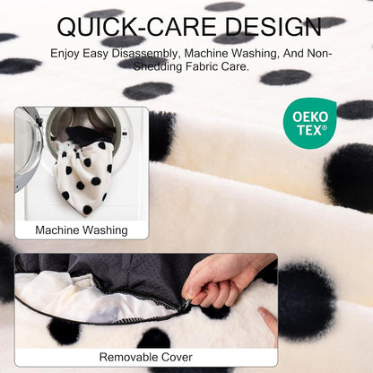 MEWOOFUN Donut Cat Bed – 23" Plush Round Pet Bed for Cats & Small Dogs, Washable with Non-Slip Bottom