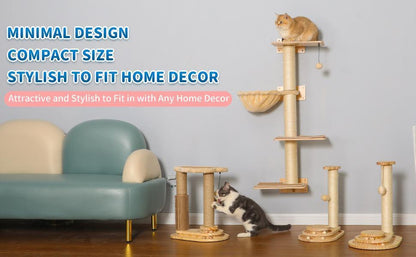 Indoor Cat Scratching Board with Interactive Ball Track – Soft Rest & Grooming Toy