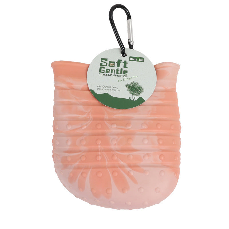 2-in-1 Dog Paw Cleaner Cup – Portable Pet Foot Washer with Soft Brush for Easy Paw Cleaning