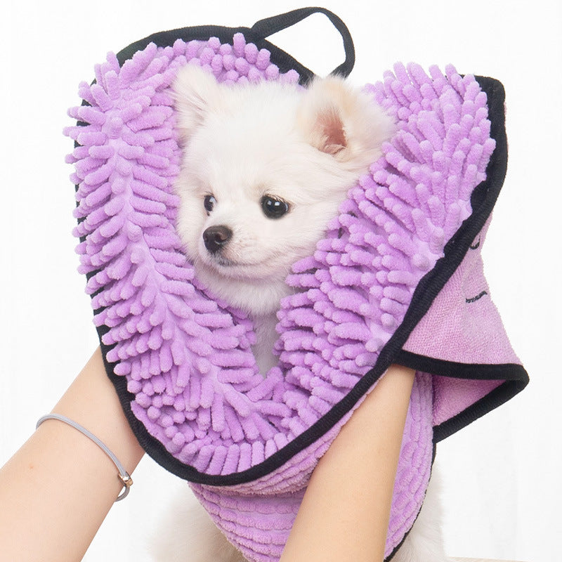 Microfiber Pet Towel – Super Absorbent Bathrobe for Dogs & Cats