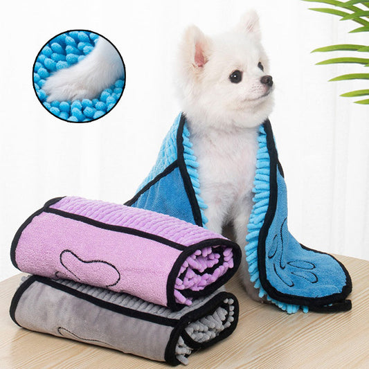 Microfiber Pet Towel – Super Absorbent Bathrobe for Dogs & Cats