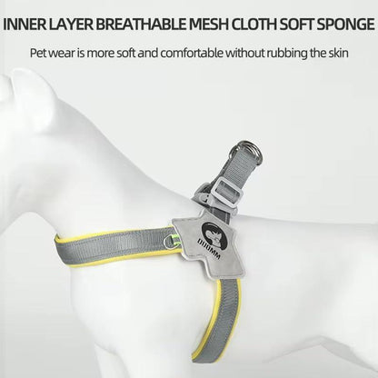 Pet Harness with Leash Set – Adjustable No-Pull, No-Choke Dog & Cat Harness, Reflective and Comfortable for Training & Walking