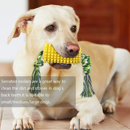 Durable Dog Chew Toy – Squeaky Interactive Corn Cob Toy for Small, Medium & Large Dogs and Puppies