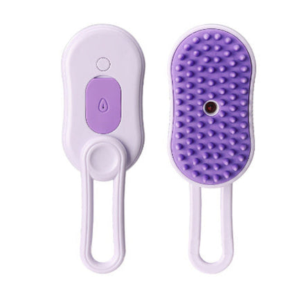 3-in-1 Pet Steam Brush – Electric Spray Grooming Brush for Cats & Dogs
